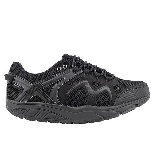 【並行輸入品】MBT Mens Hodari 18 Sym Leather Textile Black Trainers 11 USの画像