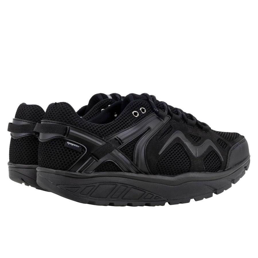 【並行輸入品】MBT Mens Hodari 18 Sym Leather Textile Black Trainers 11 USの画像
