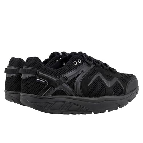 【並行輸入品】MBT Mens Hodari 18 Sym Leather Textile Black Trainers 11 USの画像