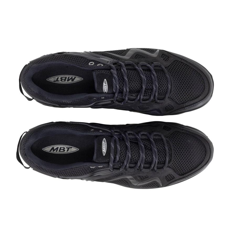 【並行輸入品】MBT Mens Hodari 18 Sym Leather Textile Black Trainers 11 USの画像