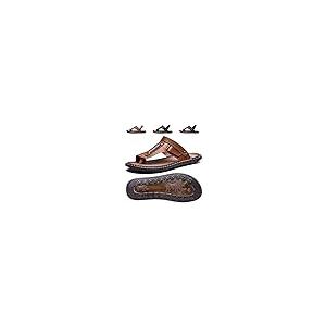 【並行輸入品】CHUIKUAJ Men's Flip Flops Open Toe Sandals Summer Outdoor Adjustの画像