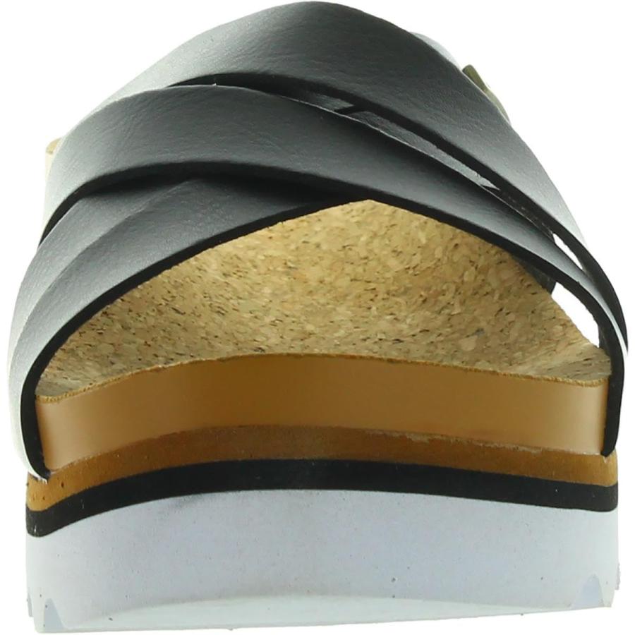 【並行輸入品】Reef レディース クッションブルーム ハイスライドサンダル， ブラック/タン， 9.5 Reef Women's Cushio