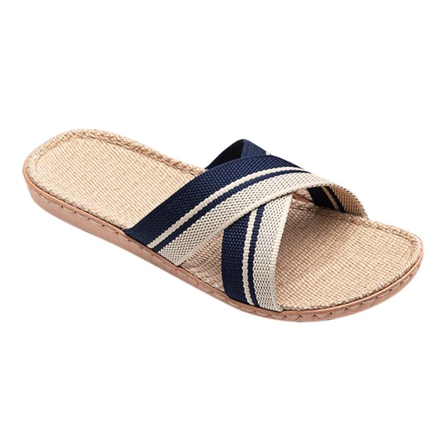 【並行輸入品】AnFeng Slippers for Womens Men Linen Shoes Women Summer Househol_9