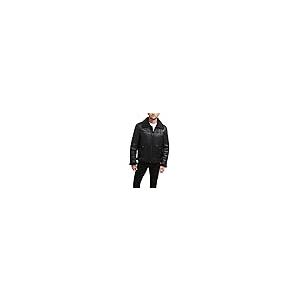 【並行輸入品】Levi's Men's Faux Shearling Rancher Aviator Jacket, Black, Mediuの画像