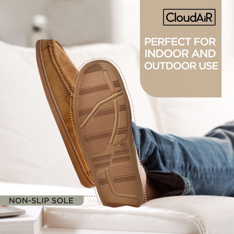 【並行輸入品】CLOUDAIR Men's Moccasin Slippers   Indoor Winter Slippers, Comfo_9