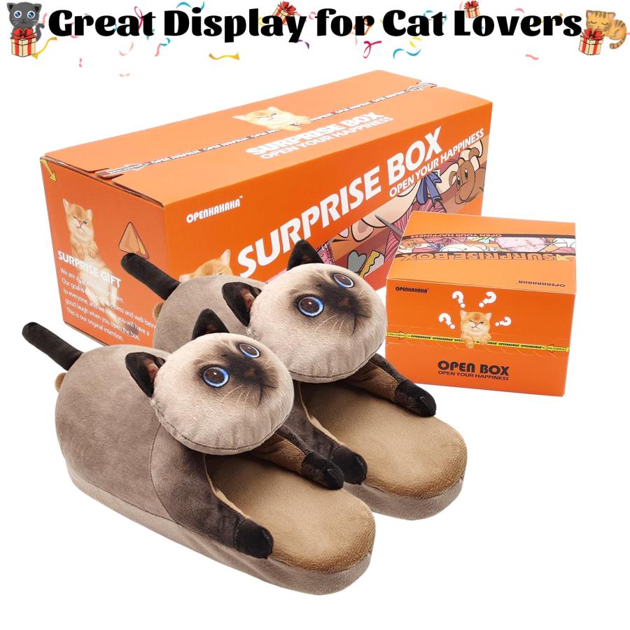 並行輸入品】Openhahaha (オープンハハハ) 女性用/男性用猫用スリッパ