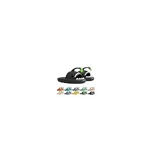 【並行輸入品】Angler Fish Slides   シャークスリッパ 暗闇で光る スーパーソフト 快適 静音 滑り止め, ダークグレー, 1_2
