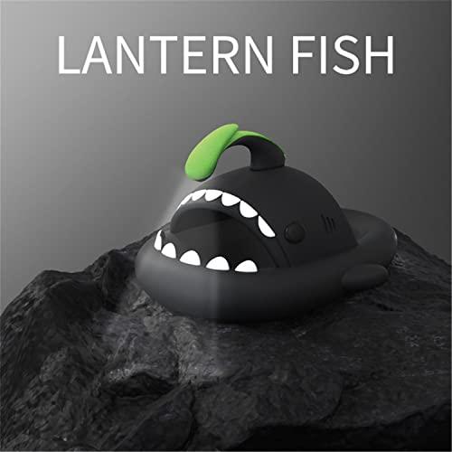 【並行輸入品】Angler Fish Slides   シャークスリッパ 暗闇で光る スーパーソフト 快適 静音 滑り止め, ダークグレー, 1_4