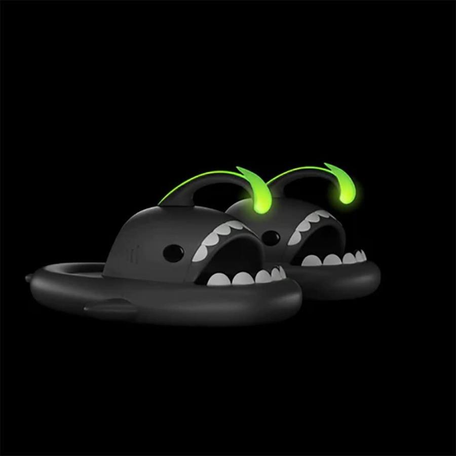 【並行輸入品】Shark Slippers,Angler Fish Slides,Glow in the Dark, Super Soft,の画像