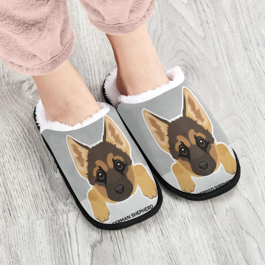 【並行輸入品】Boccsty Cute German Shepherd Dog Spa Slippers House Slippers Memの画像