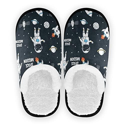 【並行輸入品】Cartoon Astronauts Rockets Spa Slippers Space Pattern House Slip_1