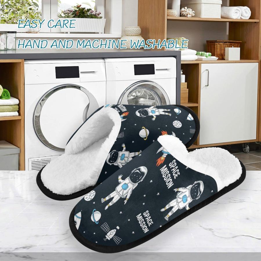 【並行輸入品】Cartoon Astronauts Rockets Spa Slippers Space Pattern House Slip_3