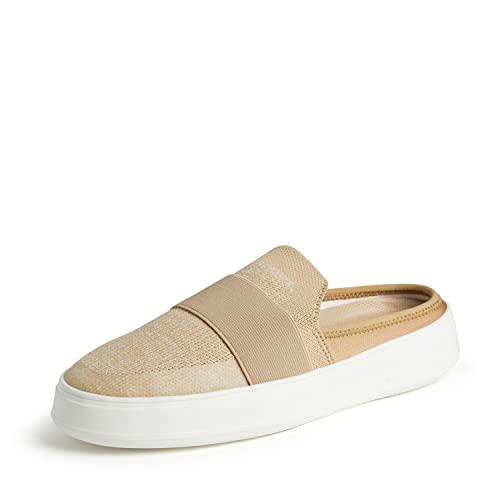 【並行輸入品】Dearfoams Women's Original Comfort Annie Clog Sneaker, Tan Banded_1
