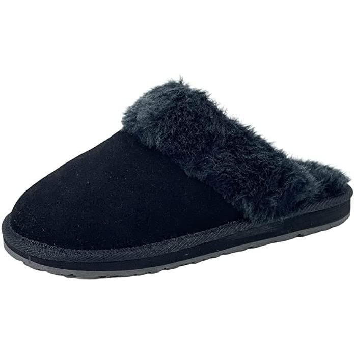 【並行輸入品】Clarks (クラークス) レディース オープンバック スエード レザー 快適 クロッグ スリッパ JMS0583C   プラッ