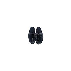 【並行輸入品】Clarks Indoor Outdoor Black House Slippers Suede Leather Sherpa L_7