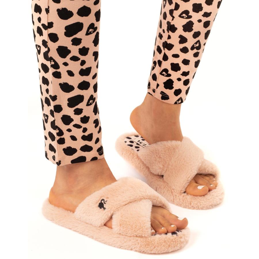 【並行輸入品】Barbie Womens Slippers Ladies Doll Fluffy Cross Strap House Slid_6