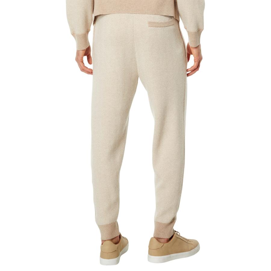 【並行輸入品】Theory Men's Alcos Herringbone Jogger, LT ELK Mel/Stone White, Mの画像