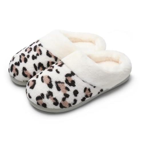 【並行輸入品】SincereWay Women's Fuzzy Slippers Coral Fleece Lined Knitted Pluの画像