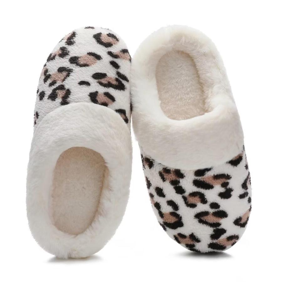 【並行輸入品】SincereWay Women's Fuzzy Slippers Coral Fleece Lined Knitted Pluの画像