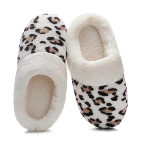 【並行輸入品】SincereWay Women's Fuzzy Slippers Coral Fleece Lined Knitted Pluの画像