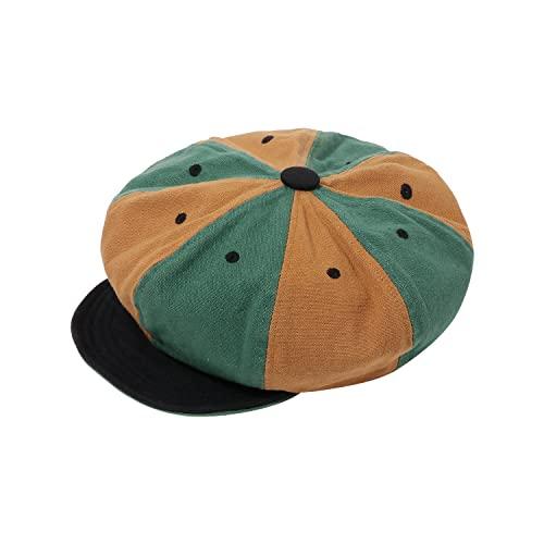 【並行輸入品】Croogo Men's 8 Panel Flat Cap Newsboy Cap Ivy Cabbie Hat Driving_1