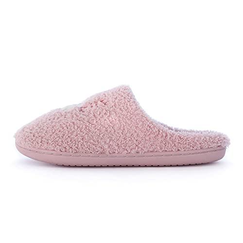 【並行輸入品】Men Slip on Fuzzy Linied House Slippers Memory Foam Slippers Scuの画像