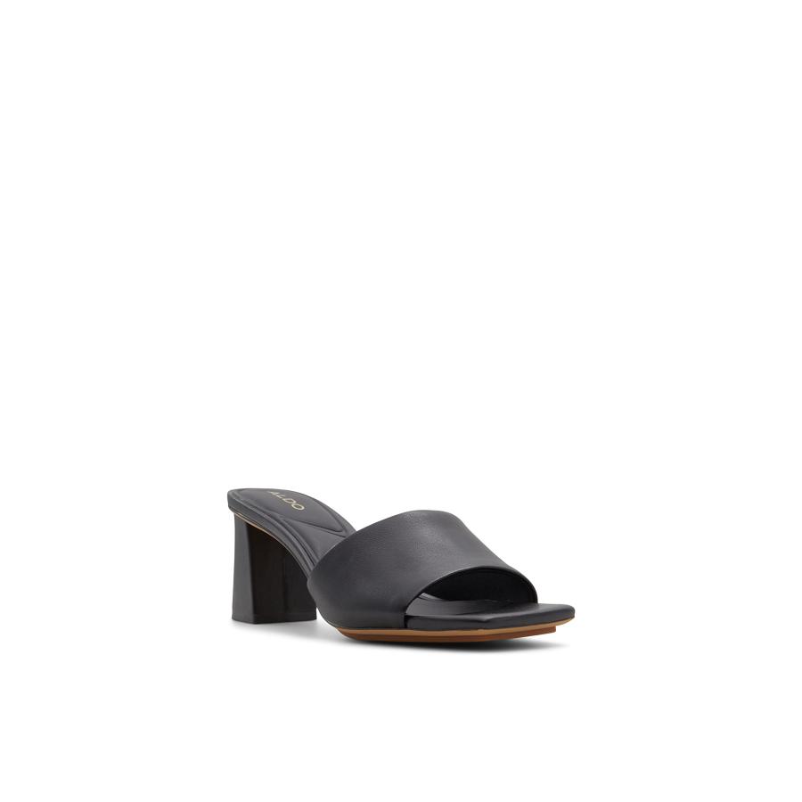 【並行輸入品】ALDO レディース Vidish ヒールサンダル, ブラック, 24.5 ALDO Women's Vidish Heeledの画像