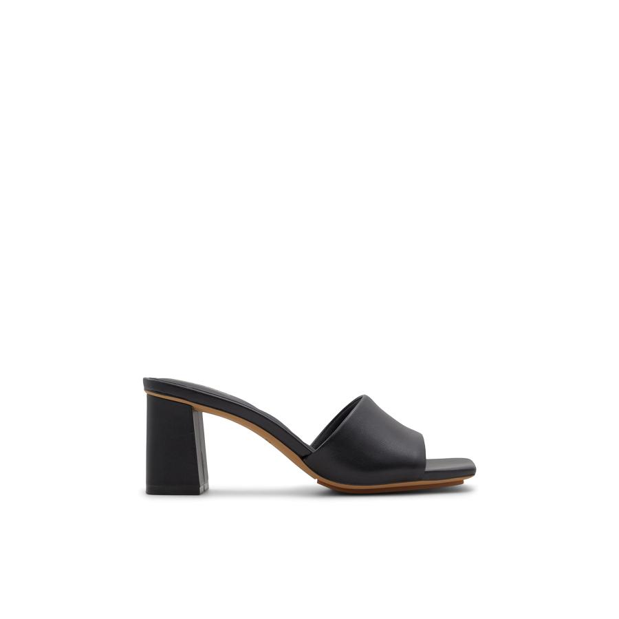【並行輸入品】ALDO レディース Vidish ヒールサンダル, ブラック, 24.5 ALDO Women's Vidish Heeledの画像