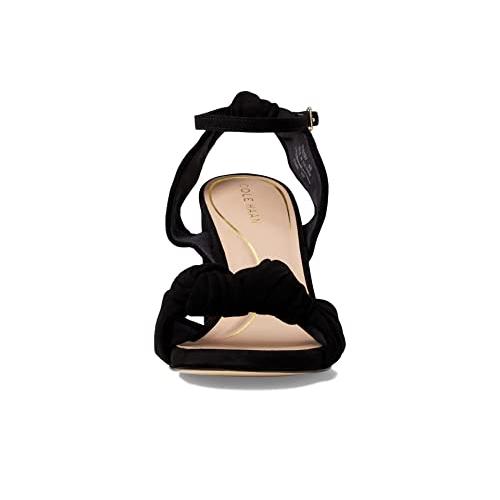 Cole Haan Kaycee ノット サンダル, ブラックエコフローラ/つや消しゴールド/ブラックアウトソール。, 6 Col 並行輸入品