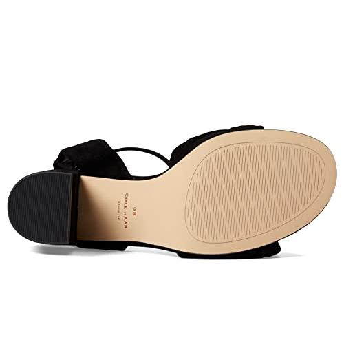 Cole Haan Kaycee ノット サンダル, ブラックエコフローラ/つや消しゴールド/ブラックアウトソール。, 6 Col 並行輸入品