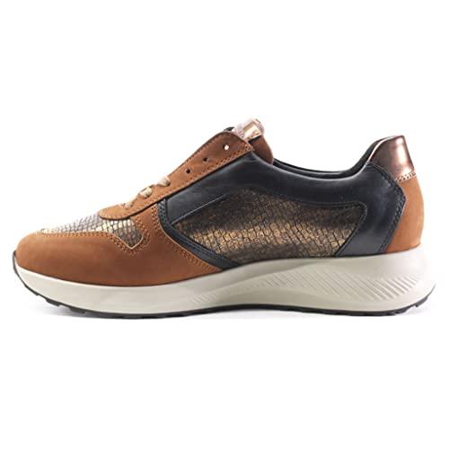 【並行輸入品】Mephisto Womens Kim Leather Hazelnut Trainers 7.5 USの画像