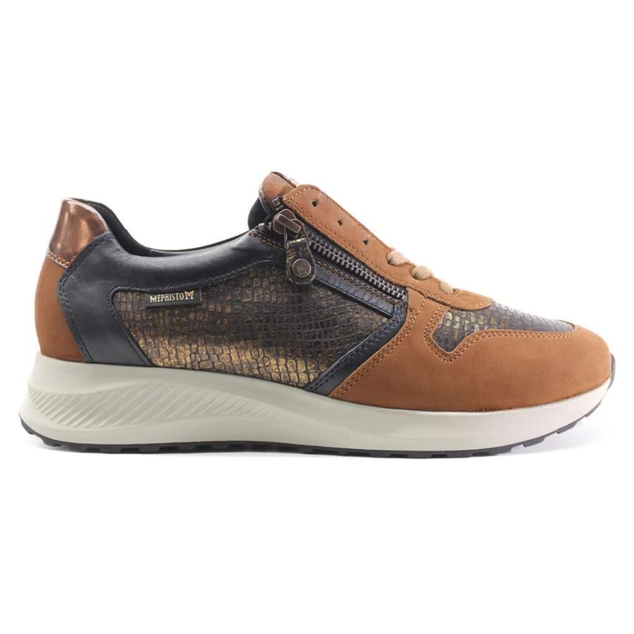 【並行輸入品】Mephisto Womens Kim Leather Hazelnut Trainers 7.5 USの画像
