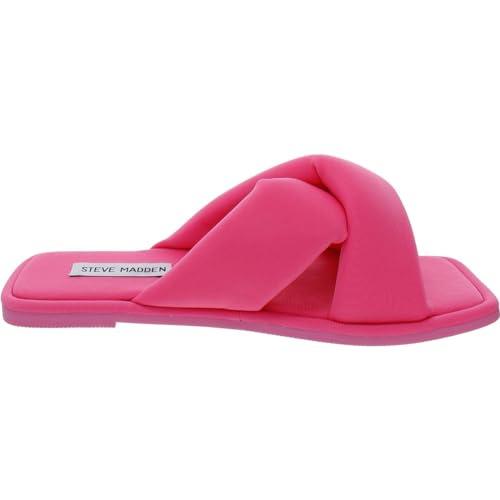【並行輸入品】Steve Madden Women's Dixie Flat Sandal， Pink， 7