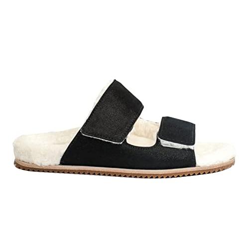 【並行輸入品】REVITALIGN レディース アメリア スリッパ ブラック 12 ワイド, ブラック, 12 Wide REVITALIGNの画像