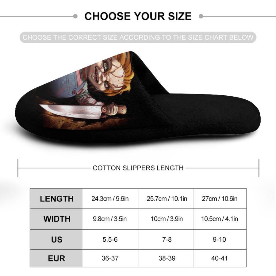 【並行輸入品】ZHANGXM Slippers for Mens And Womens Fashion Slippers Chucky Comの画像