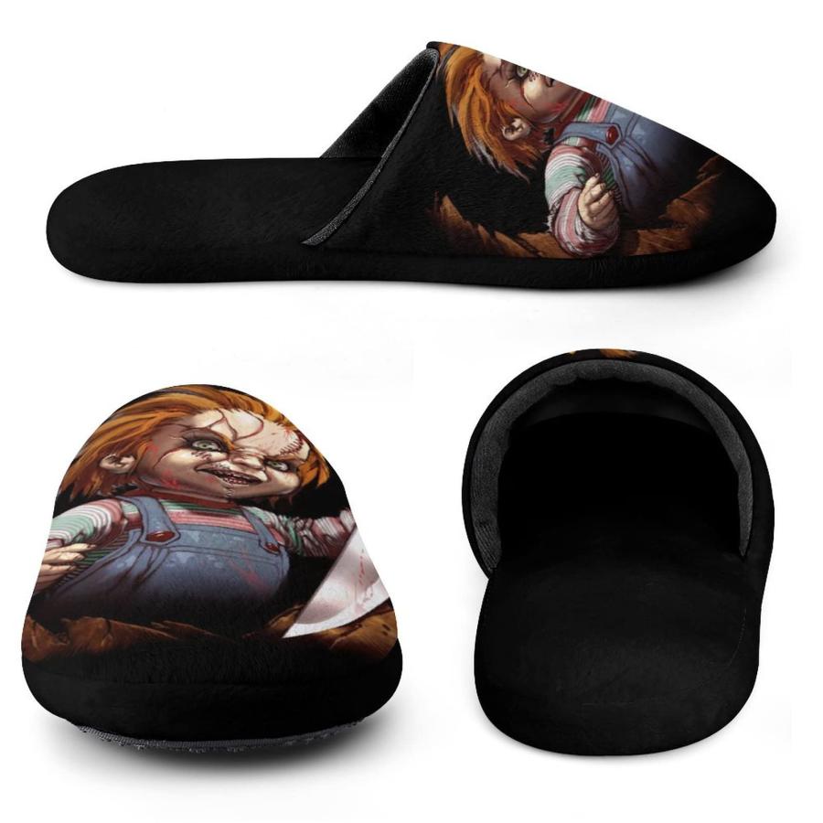 【並行輸入品】ZHANGXM Slippers for Mens And Womens Fashion Slippers Chucky Comの画像