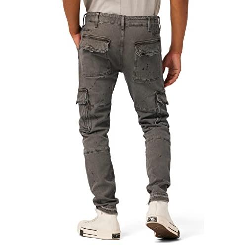 【並行輸入品】HUDSON Men's Skinny Cargo, Dusk Grey, 38の画像