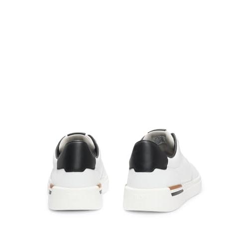 【並行輸入品】[ボス] シグネチャーストライプ レザー カップソール スニーカー メンズ 42 ホワイト BOSS Men's Modern Cの画像