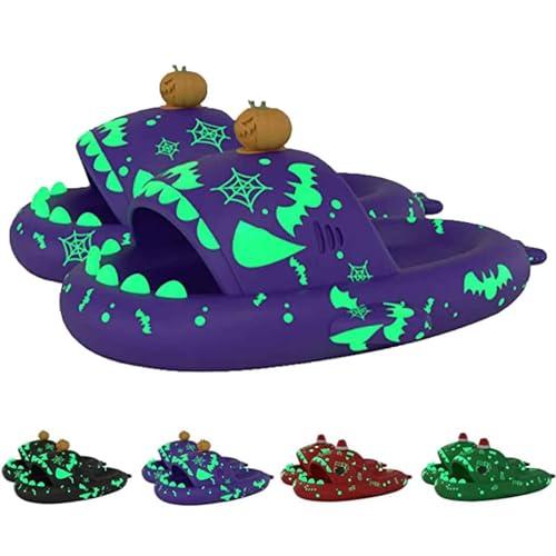 【並行輸入品】LELEBEAR Spooky Shark Slides Glow In The Dark For Men Women, Halの画像