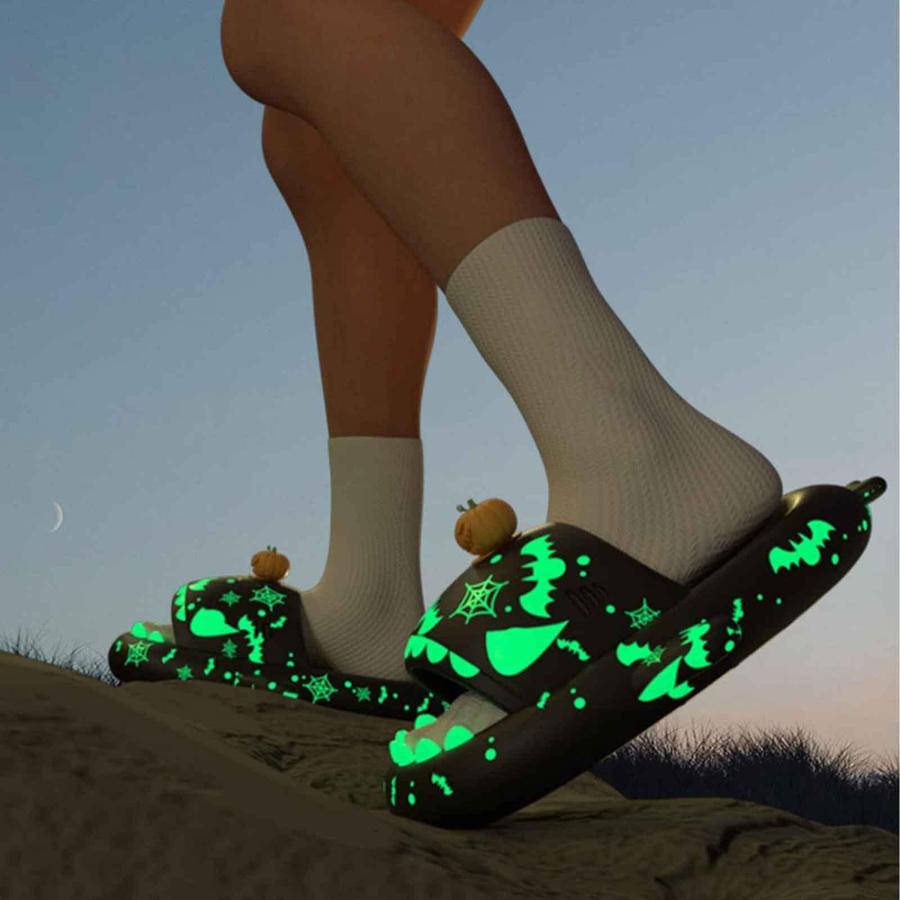 【並行輸入品】LELEBEAR Spooky Shark Slides Glow In The Dark For Men Women, Halの画像