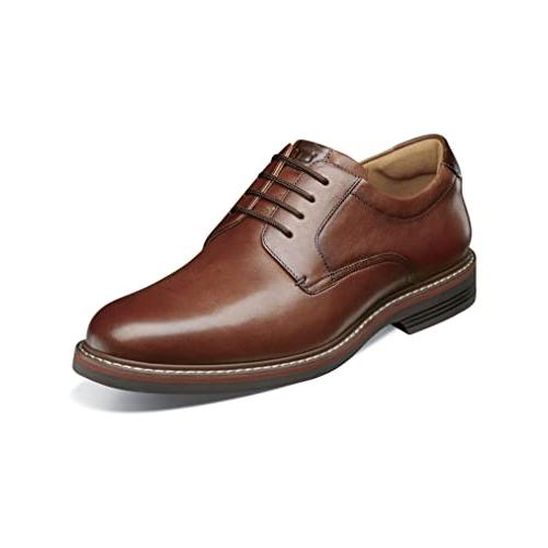 【並行輸入品】Florsheim メンズ Neufeld プレーントゥ オックスフォード, コニャック タンブル, 8.5 Wide Florsの画像