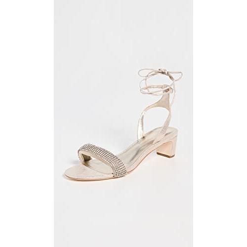【並行輸入品】Loeffler Randall レディース ジャッキー ミッドヒール アンクルラップサンダル, カプチーノ, 7 Loeffleの画像