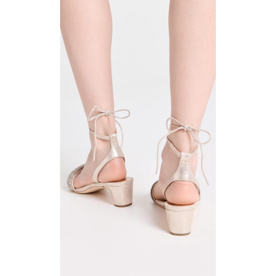 【並行輸入品】Loeffler Randall レディース ジャッキー ミッドヒール アンクルラップサンダル, カプチーノ, 7 Loeffleの画像