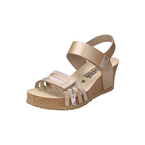 【並行輸入品】Mephisto レディース Lucia ウェッジサンダル, プラチナム, 11 Mephisto Women's Lucia Wの画像