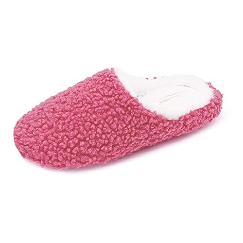 【並行輸入品】MAXHONG Slippers for Women Fuzzy Curly Memory Foam Indoor Slippe_1