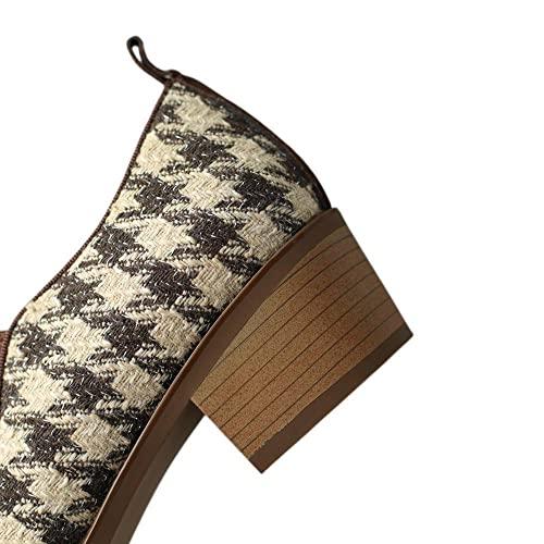 【並行輸入品】TinaCus Handmade Women's Patchwork Leather Assorted Color Pointe_7