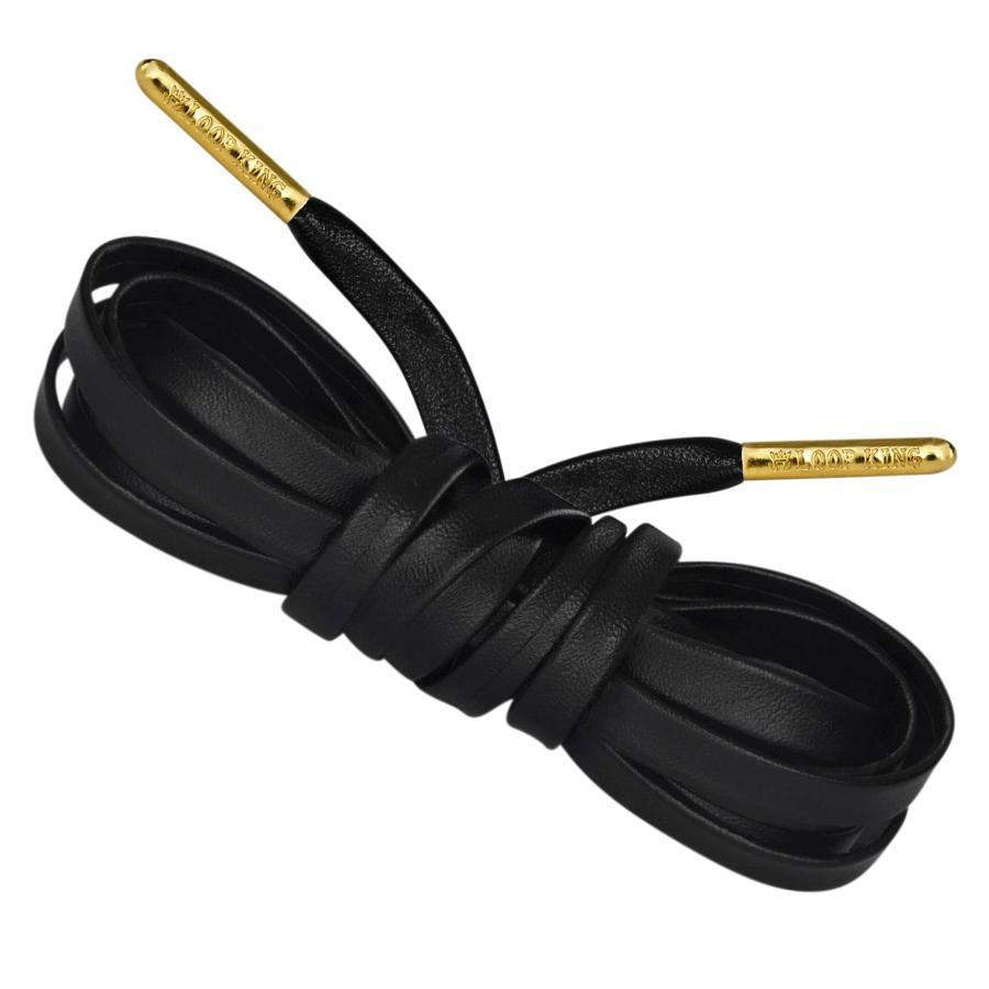 並行輸入品】Loop King Laces 高級レザー靴ひも 1組 ゴールドチップ