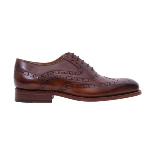 【並行輸入品】BARKER Liffey Men's Handmade Dress Shoes Leather Brogue Oxford Fの画像