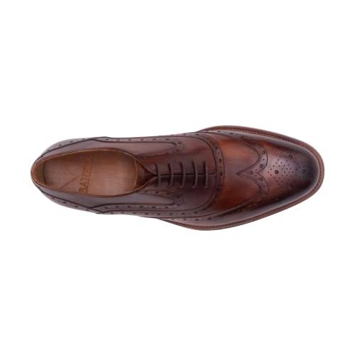 【並行輸入品】BARKER Liffey Men's Handmade Dress Shoes Leather Brogue Oxford Fの画像