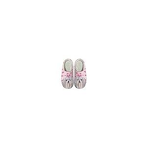 【並行輸入品】Xoenoiee Pink Shih Tzu Pattern Warm Slippers for Men Women Soft_2